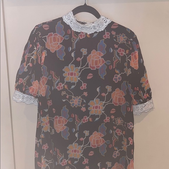 Anthropologie Verb Pallavee Singhee Floral Lace size medium Dress - Picture 7 of 17